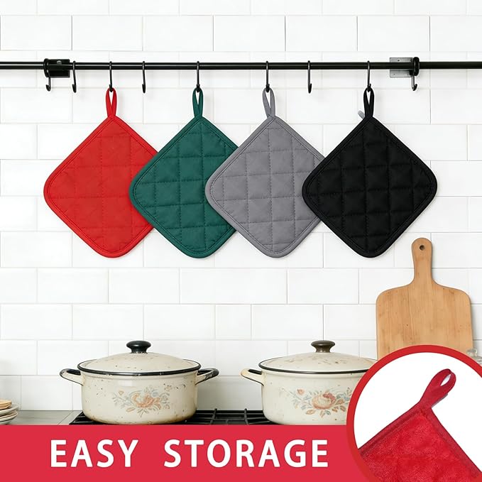 4 Pack Pot Holders for Kitchen Clearance Oven Potholders Sets for Kitchens Hot