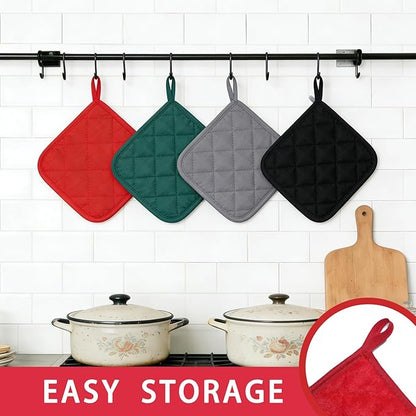 4 Pack Pot Holders for Kitchen Clearance Oven Potholders Sets for Kitchens Hot