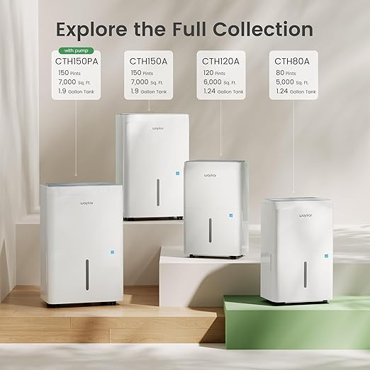 Waykar 5000 Sq.Ft 2025 Energy Star Dehumidifier