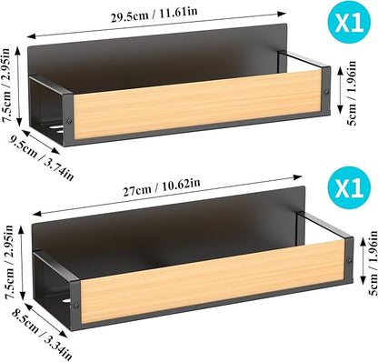 HuggieGems 2 Pack Magnetic Spice Storage Rack Organizer
