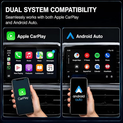 Compact USB Wireless Carplay/Android Auto Adapter for OPEL Mokka 2020-2026,Voice Control Plug and Play