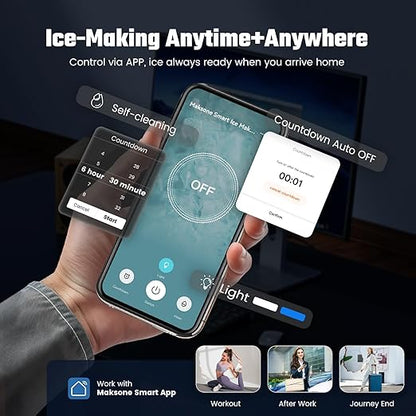 Maksone Countertop Nugget Ice Maker