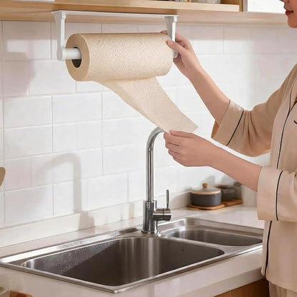 MONEER Kitchen Roll Holder Under Cabinet, Paper Towel Holder, Aluminum Alloy