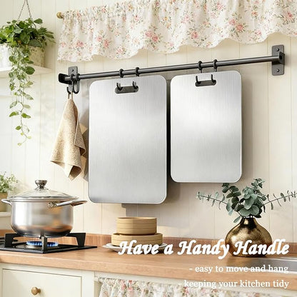 100% Pure Titanium Cutting Board, Double-Sided Titanium Cutting Boards