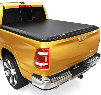YITAMOTOR Soft Roll Up Truck Bed Tonneau Cover Compatible with 2002-2024 Dodge Ram 1500 (Classic ONLY), Fit for 2003-2026 Dodge Ram 2500 3500, Fleetside 6.4 ft Bed Without RamBox