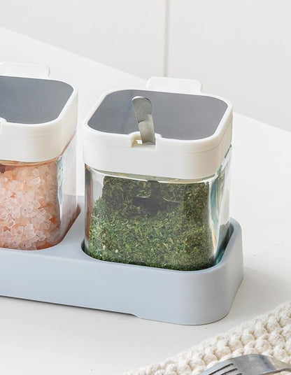 Mlici 8.6 oz Condiments Container Seasoning Jars, Kitchen Spicy Jars