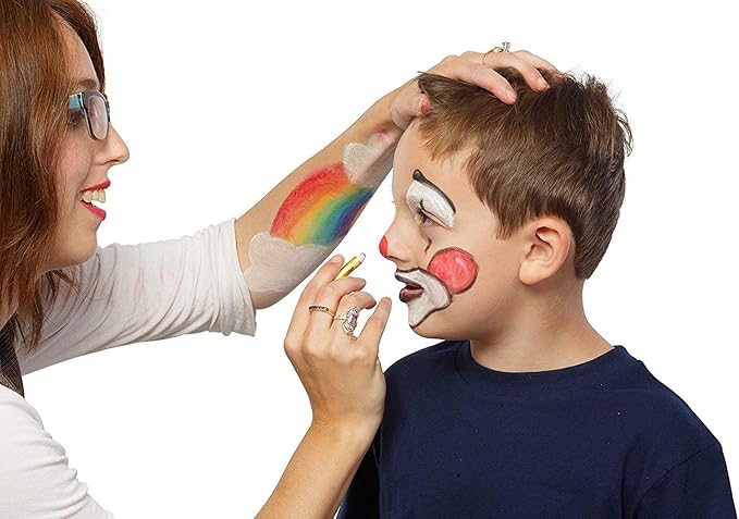 Dress Up America Face Paint Crayons -Safe Non-Toxic Face And Body Paint Made in Taiwan - Halloween Makeup Face Painting Kit for Kids & Adults (32 crayon set)