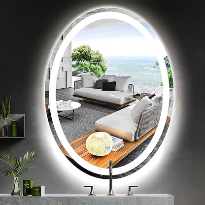 28 x 36 Inch Oval LED Vanity Mirror