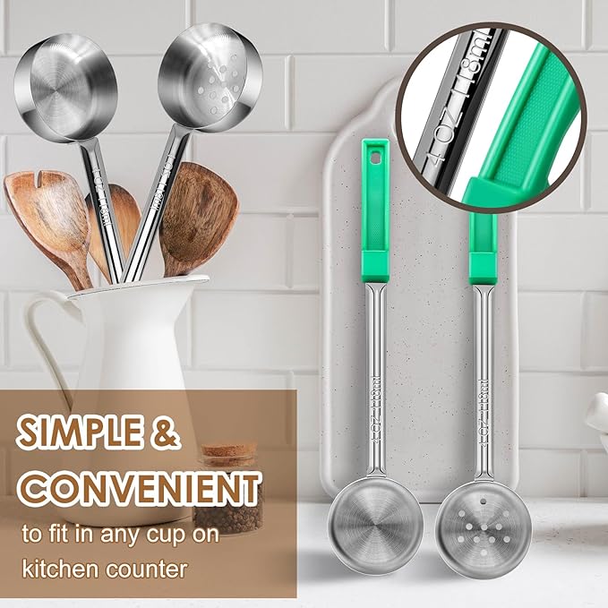 4 Ounce Stainless Steel Portion Control Ladle Spoon