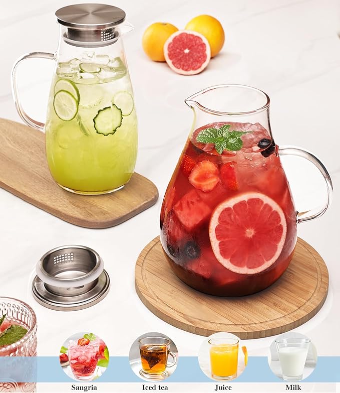LUNA & MANTHA Glass Pitcher
