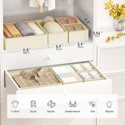 DIMJ Drawer Organizer Clothes