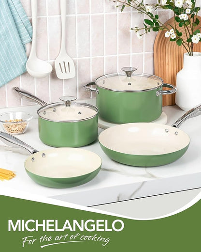 MICHELANGELO Pots and Pans Set Non Stick