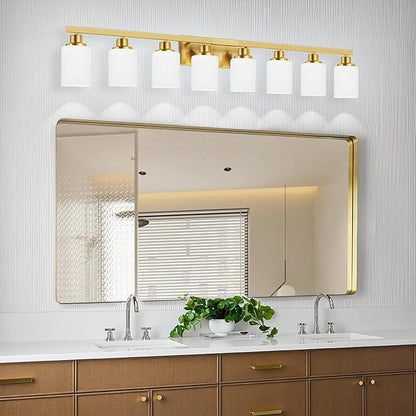 DIKAIDA 52inch Gold Bathroom Light Fixtures, Modern Bathroom Vanity Light
