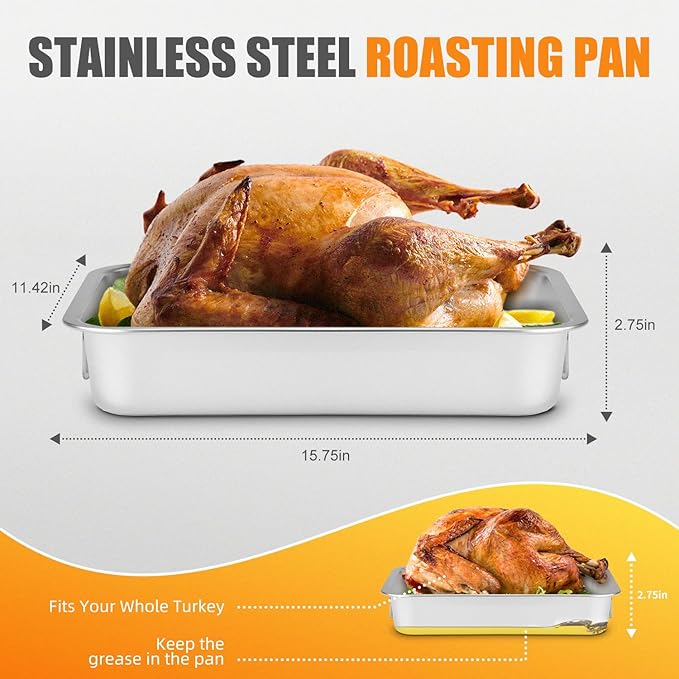 Stainless Steel Turkey Roasting Pan
