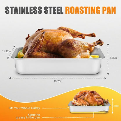 Stainless Steel Turkey Roasting Pan