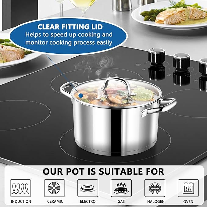 P&P CHEF 4 Quarts Cooking Stock Pot