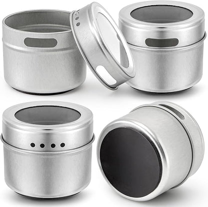Bekith 20 Pack Magnetic Spice Jars, Magnetic Spice Containers