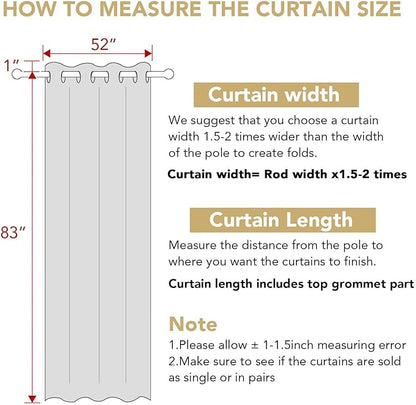 H.VERSAILTEX Premium Blackout Curtains