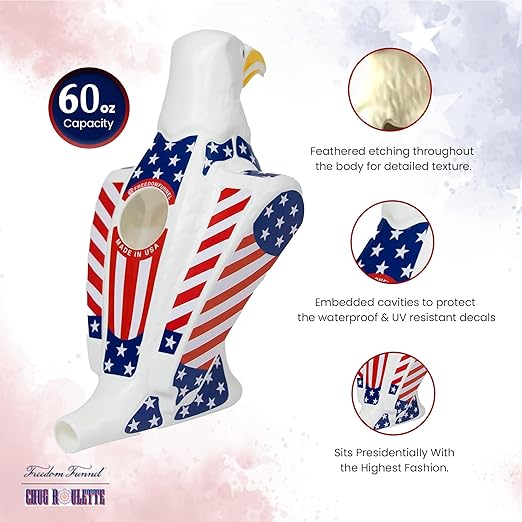 Freedom Funnel – Patriotic Eagle Beer Funnel