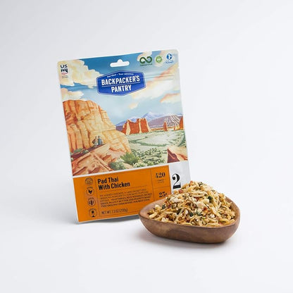 Backpacker's Pantry Pad Thai with Chicken | Freeze Dried Backpacking & Camping Food, 1 Count