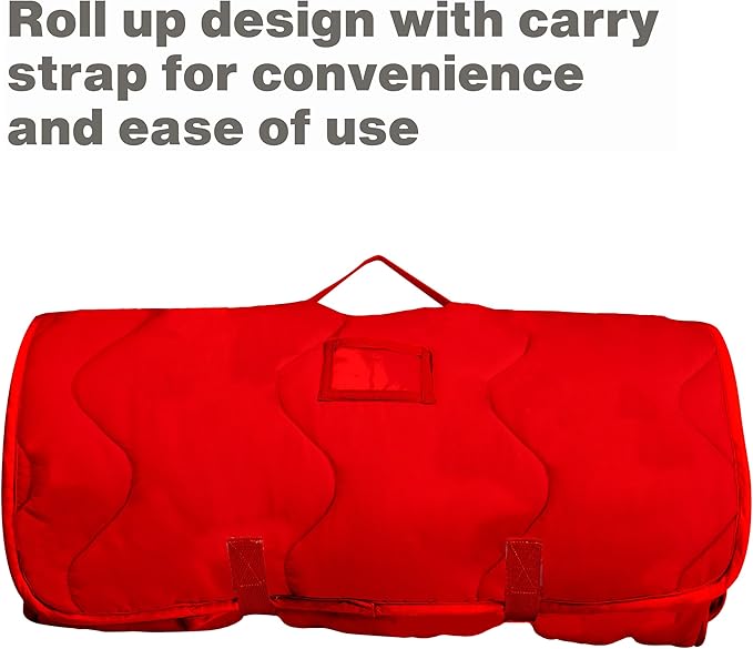 EVERYDAY KIDS Toddler Nap Mat with Removable Pillow -Under Construction- Carry Handle with Fastening Straps Closure, Rollup Design, Soft Microfiber for Preschool, Daycare, Sleeping Bag -Ages 2-6 years