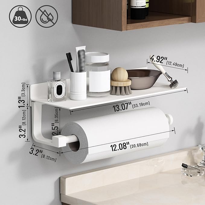 Danpoo White Paper Towel Holder