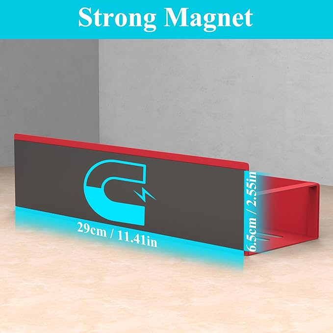 HuggieGems 6 Pack Magnetic Spice Storage Rack Organizer