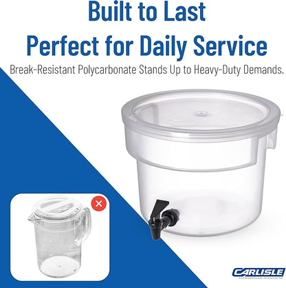 Carlisle FoodService Products Round Beverage Dispenser Drink Dispenser