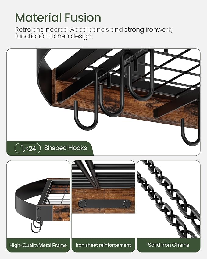 CHOEZON Hanging Pot Rack, Pot Hanger