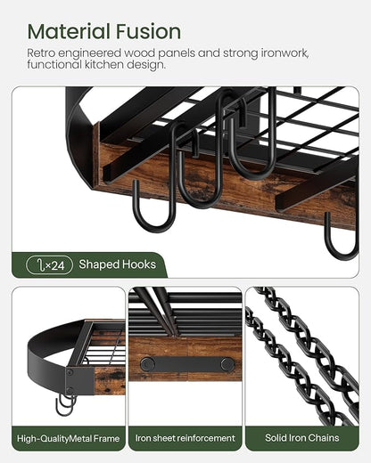 CHOEZON Hanging Pot Rack, Pot Hanger