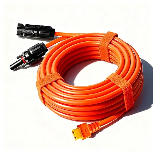 iHaospace XT60 to Solar Connector Cable 25FT/10FT/16.4FT 12AWG, XT60 Extension