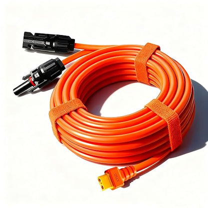iHaospace XT60 to Solar Connector Cable 25FT/10FT/16.4FT 12AWG, XT60 Extension