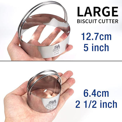 Biscuit Cutter Set for baking 2inch 2.5inch 3inch 3.5inch 4inch 5inch large