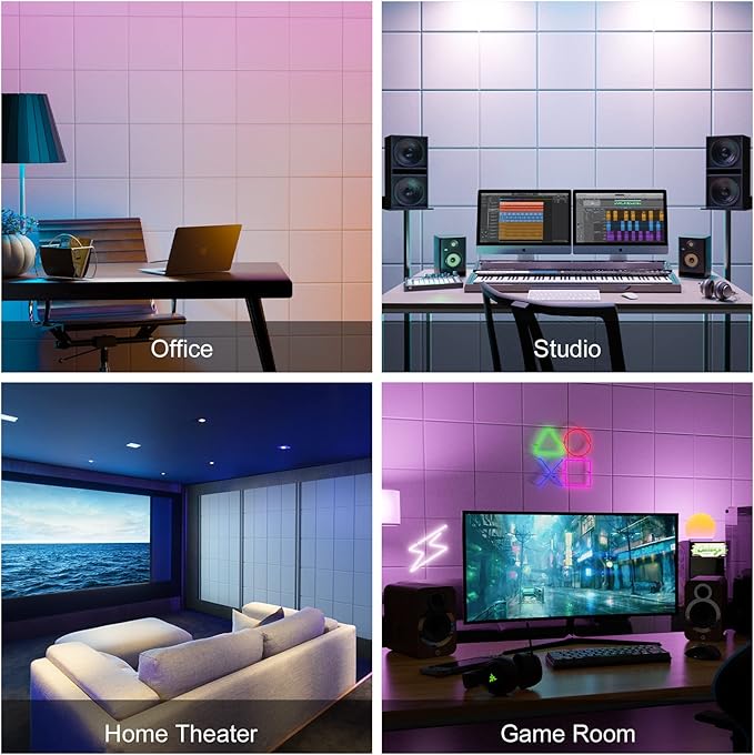 Sonicism 22 Pack Acoustic Wall Panels