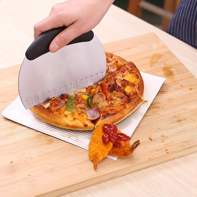 1 pcs Dough Pastry Scraper Chopper/Stainless Steel Dough Scraper Cutter