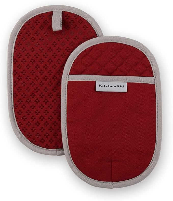 KitchenAid Asteroid Pot Holder 2-Pack Set, Smoked Paprika Red