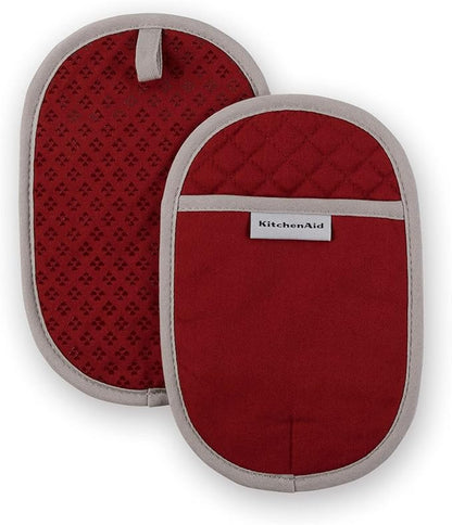 KitchenAid Asteroid Pot Holder 2-Pack Set, Smoked Paprika Red