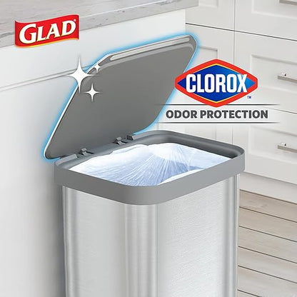 Glad Stainless Steel Step Trash Can, Series 2