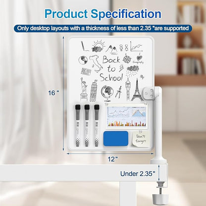Double-Sided Desk Whiteboard
