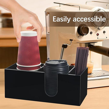 Coffee Bar Accessories and Organizer, Disposable Cup Holder