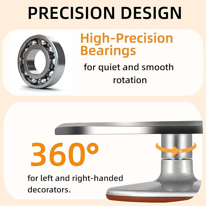 12-Inch Aluminum Alloy Cake Turntable