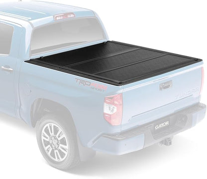 Gator EFX Hard Tri-Fold Truck Bed Tonneau Cover | GC44007 | Fits 2007 - 2021 Toyota Tundra w/o cargo management system, will not work w/ Trail Edition models 5' 7" Bed (66.7")