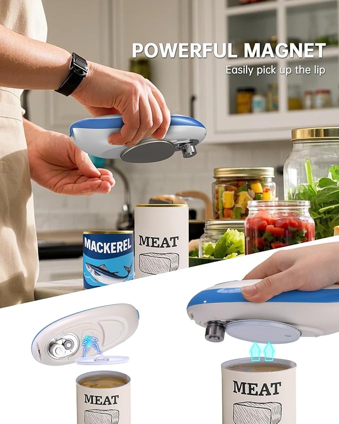 CIRCLE JOY Electric Can Opener, One-Touch Automatic Can Opening