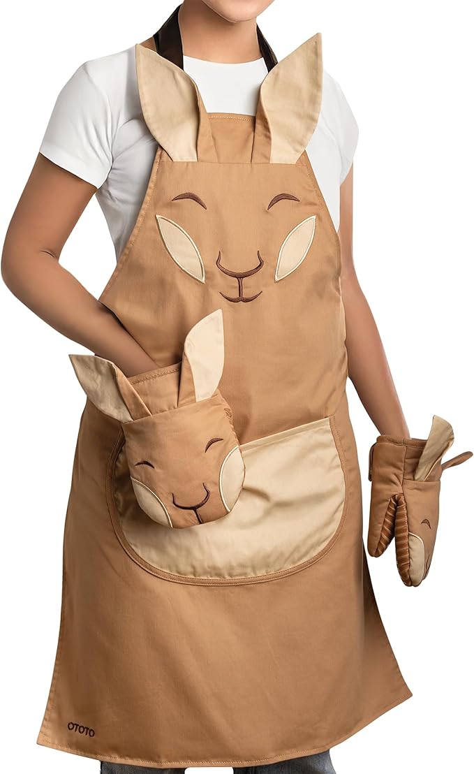 OTOTO Aproo Kitchen Set – Oven Mitts and Chef Apron