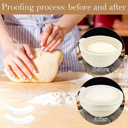 200pcs Reusable Shower Caps for Sourdough Bread Proofing, Plastic Covers