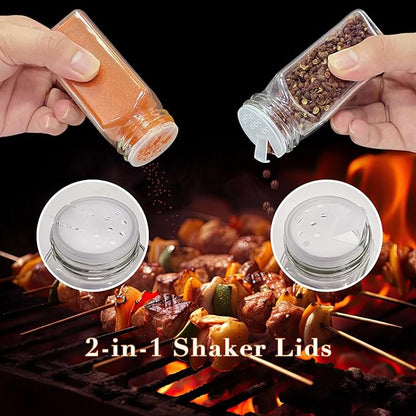30 Pcs Spice Jars, 4oz Seasoning Containers