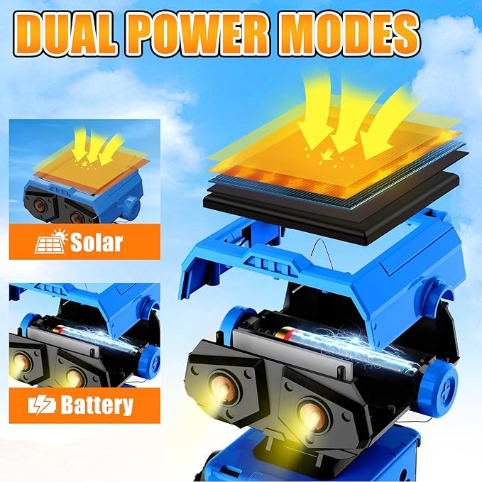 AESGOGO 12 in 1 STEM Solar Power Robots Toys for Boys Age 8-12, DIY Educational Science Building Experiment Robotic Kit for Kids, Christmas Birthday Gifts for Boys Girls Teens Aged 8 9 10 11 12 13
