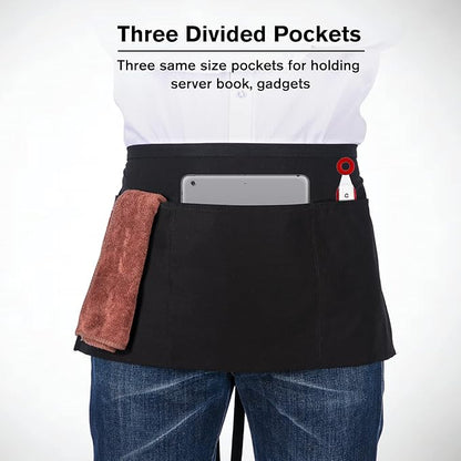 Jubatus 3 Pack 100% Cotton Server Apron