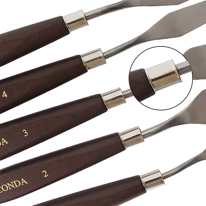 CONDA Palette Knife Painting Stainless Steel Spatula Palette Knife Oil Paint