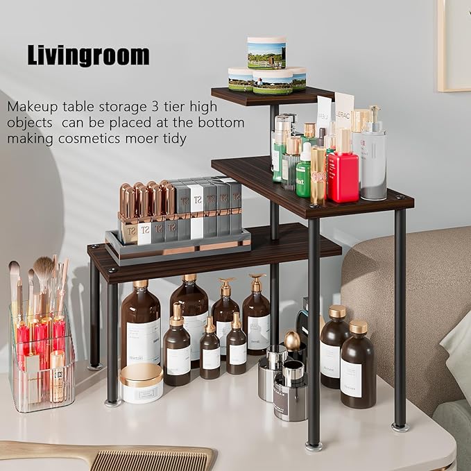 Countertop Organizer Organization 3 Tier Kitchen Corner Shelves Adjustable